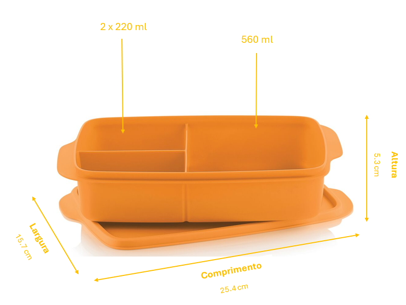 Set Snack con Divisiones Rectangular 1L(2) (7)